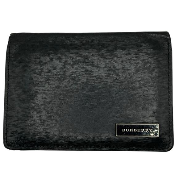 157. Burberry Black Bifold Card Case - Picture 1 of 15